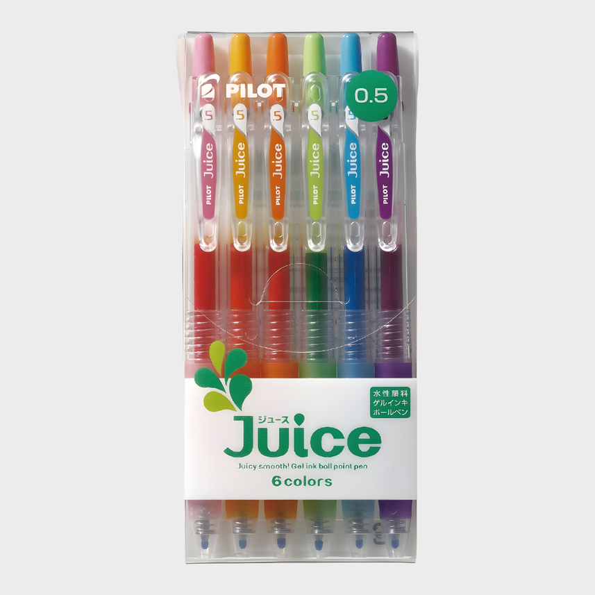 Pilot | Gel Pen | 0.5mm Extra-Fine | Juice | 6 Color Set | LJU60EF-6C