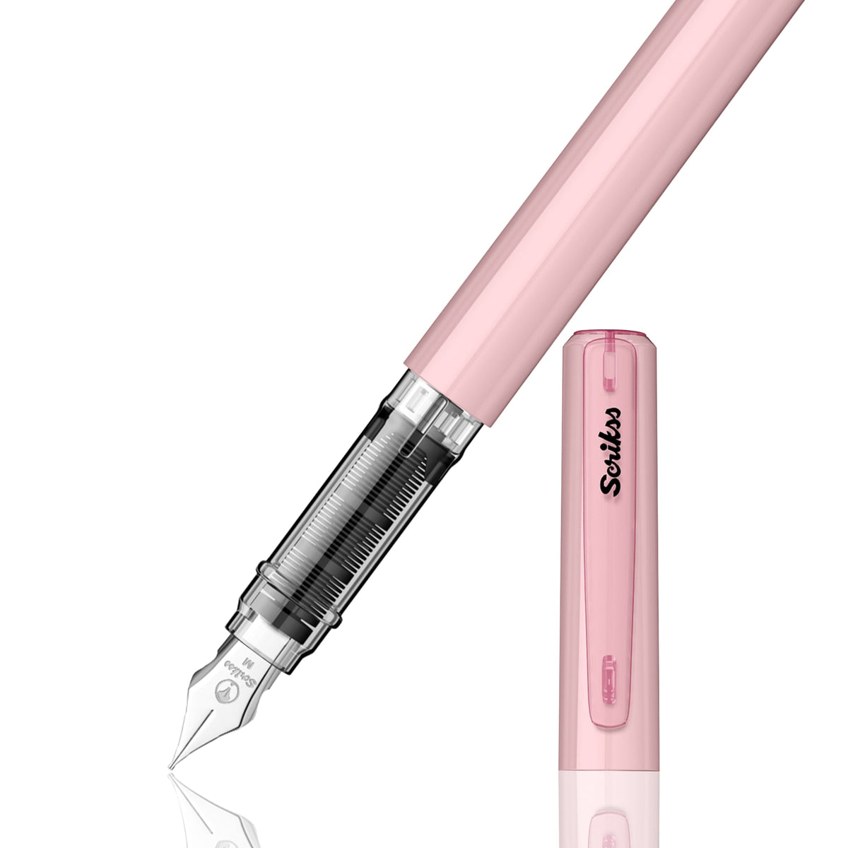 Scrikss Primeo Medium Nib Fountain Pen - Pink