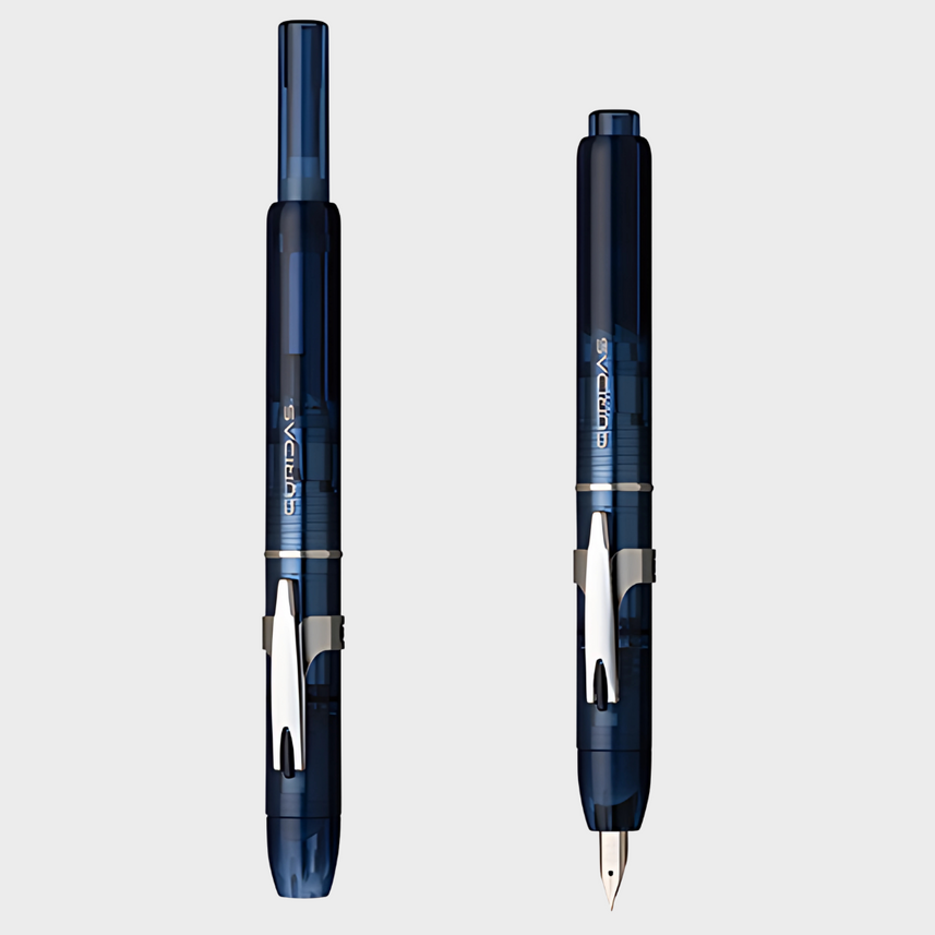 Platinum | Fountain Pen | Curidas | Knock-Type | With Box Packaging | Abyss Blue