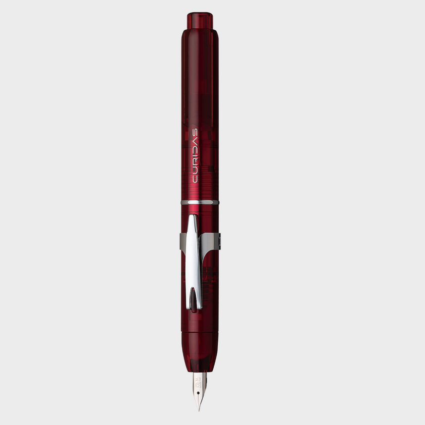Platinum | Fountain Pen | Curidas | Knock-Type | With Box Packaging | Grand Red
