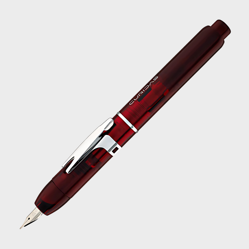 Platinum | Fountain Pen | Curidas | Knock-Type | With Box Packaging | Grand Red