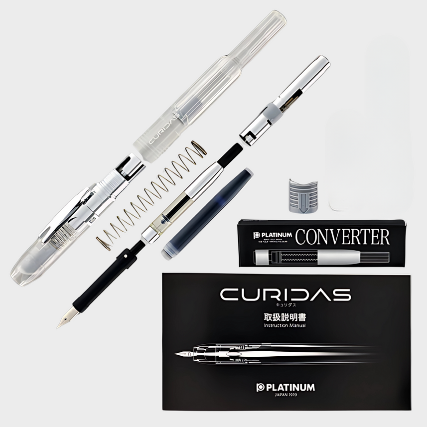 Platinum | Fountain Pen | Curidas | Knock-Type | With Box Packaging | Prism Crystal