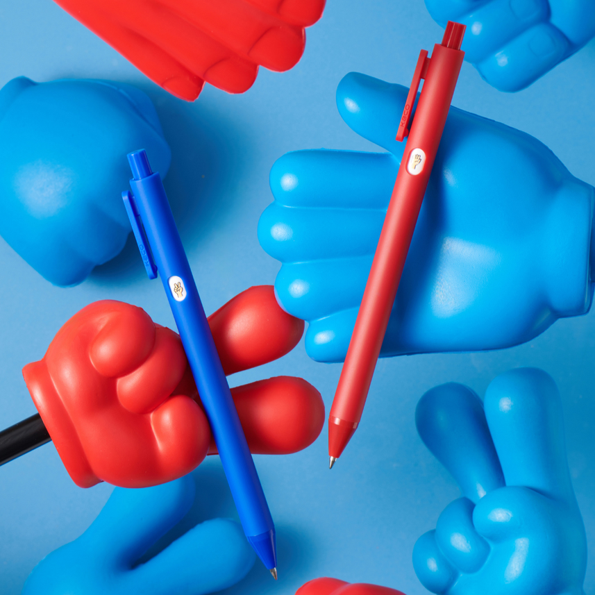 Kaco | Gel Pens | 0.5mm | Black Ink | Pure | Rock Paper Scissors