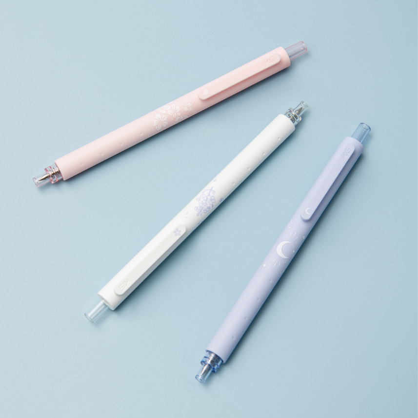 Rocket Moon Night and Sakura Gel Pen Set