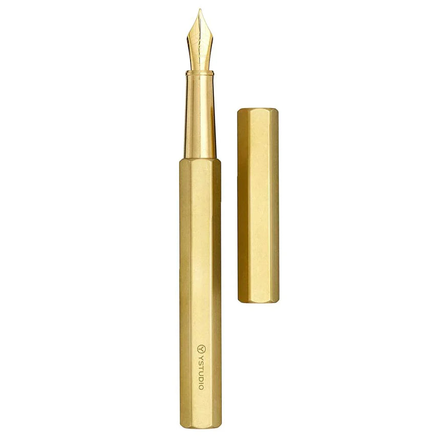 Ystudio | Fountain Pen | Classic Revolve | Brass.