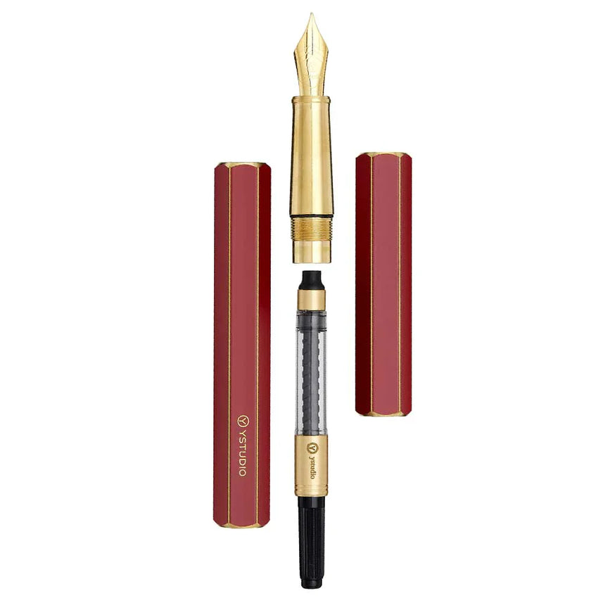 Ystudio | Fountain Pen | Classic Revolve | Red