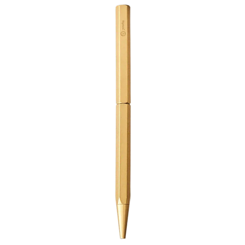 Ystudio | Ballpoint Pen | Classic Revolve | Slim Brass