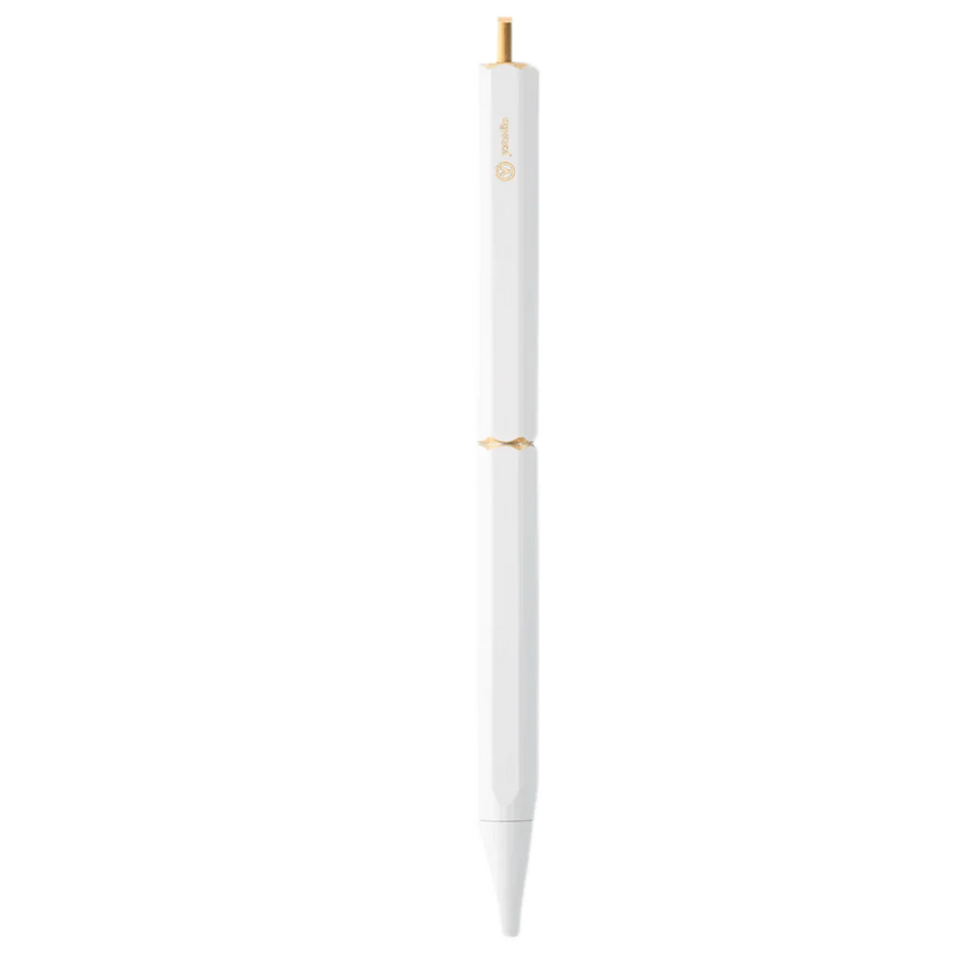 Ystudio Classic Revolve Portable Ballpoint Pen - Brass White