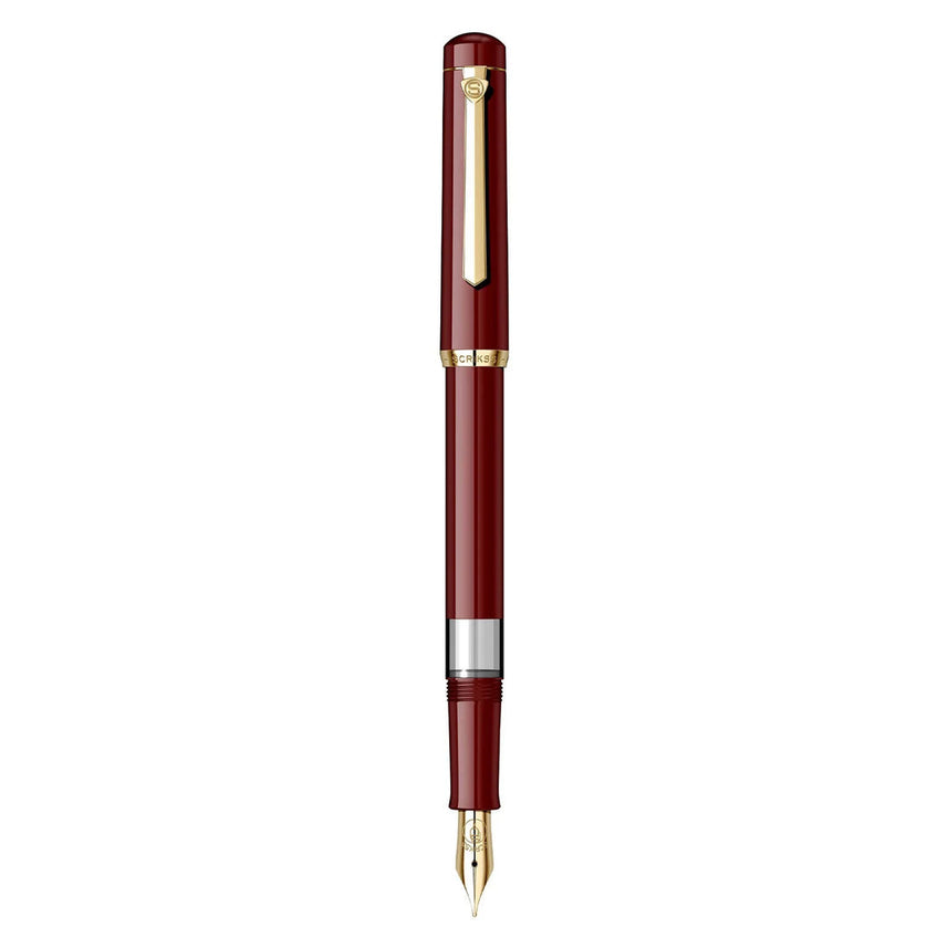 Scrikss | 419 Legendary | Classic | Fountain Pen | Burgundy Barrel - penpencilink
