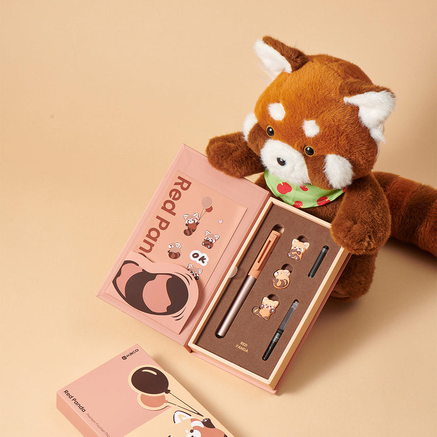 Sky Fountain Pen Red Panda Gift Set