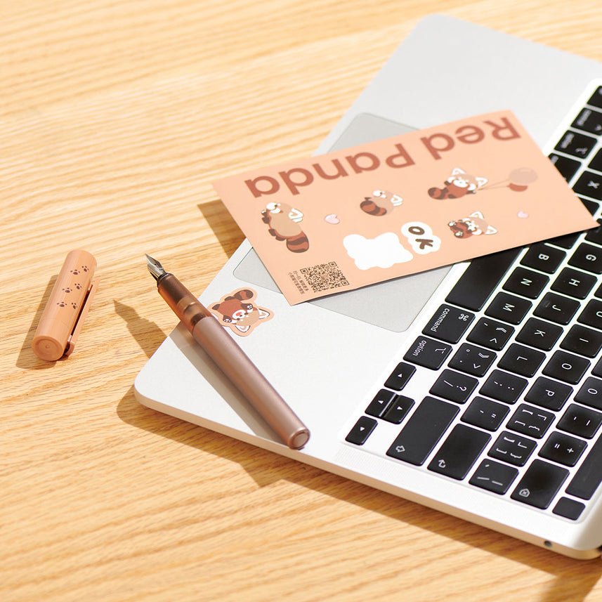 Sky Fountain Pen Red Panda Gift Set