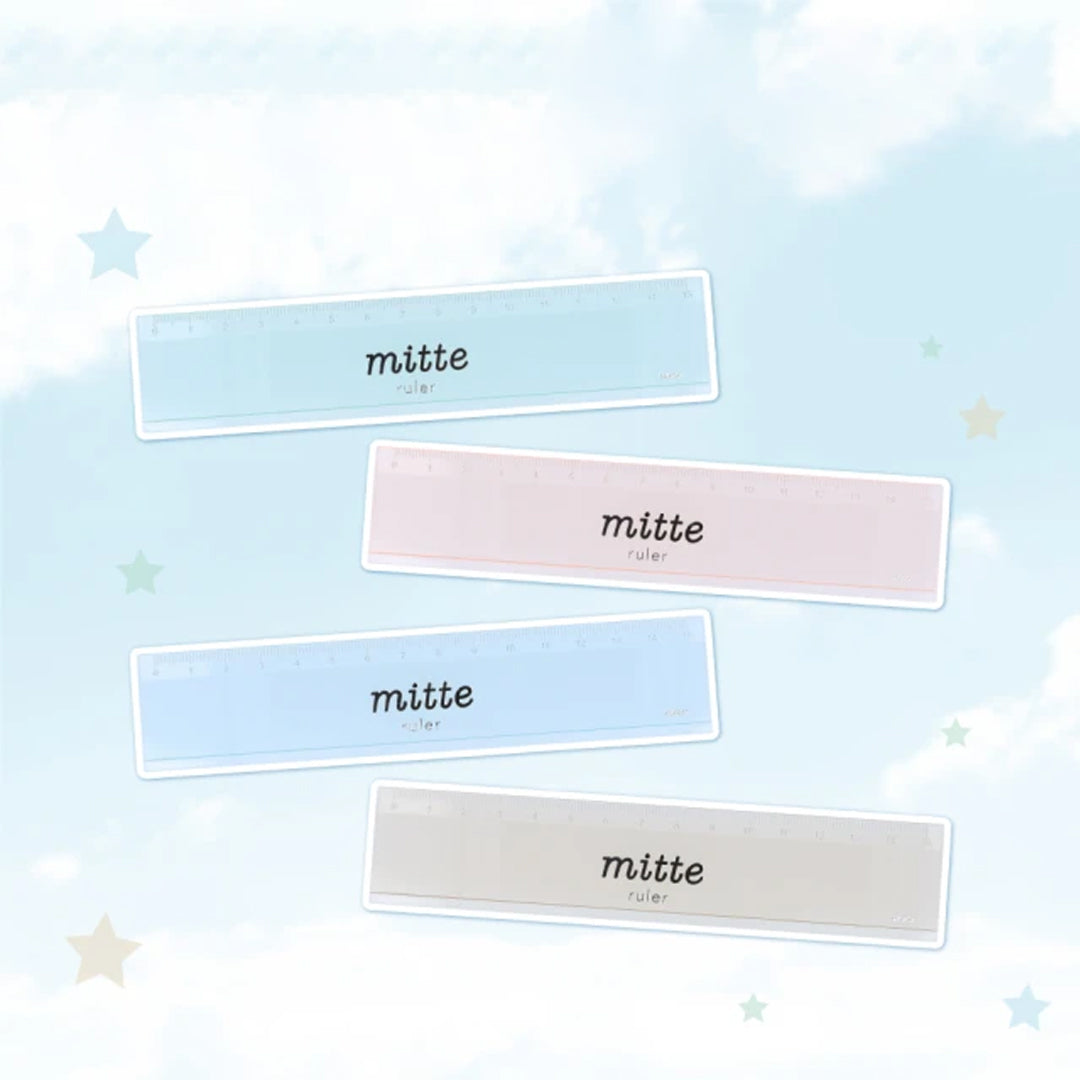 Sun Star Clear Mitte 15cm Ruler