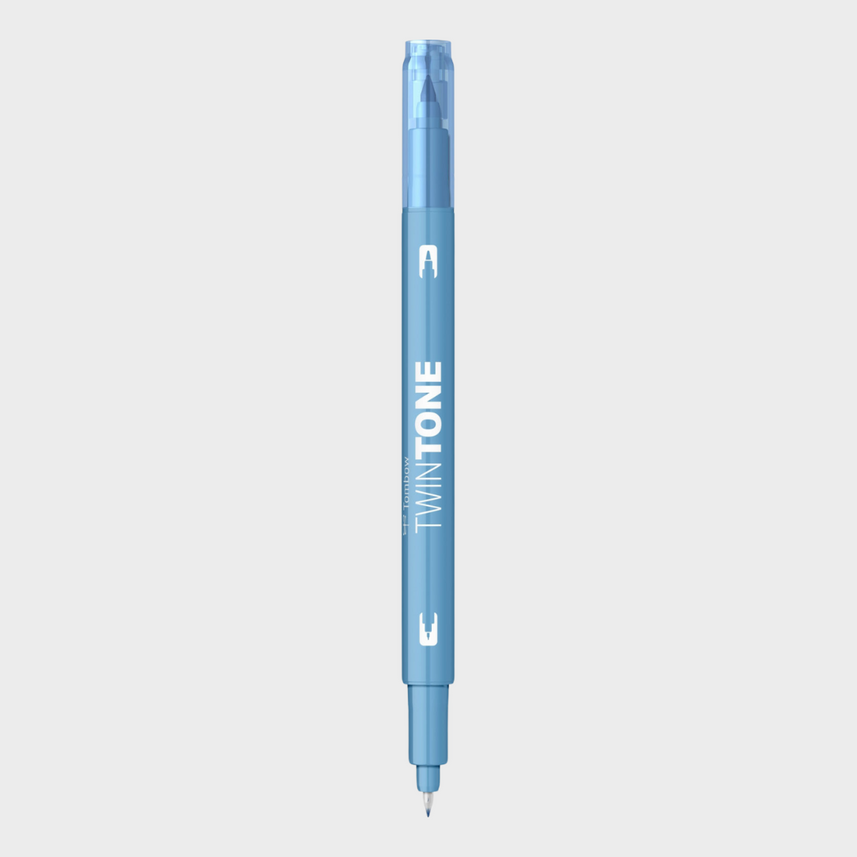 Tombow | Sign Pen with Marker | 0.3mm & 0.8mm | Play Color K | Water-based | Blue Series