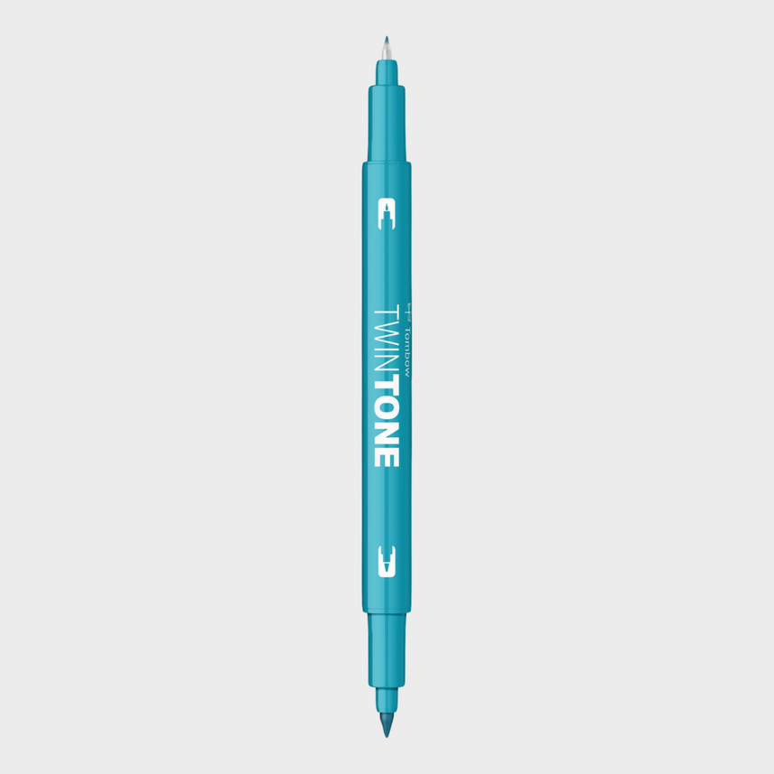 Tombow | Sign Pen with Marker | 0.3mm & 0.8mm | Play Color K | Water-based | Blue Series