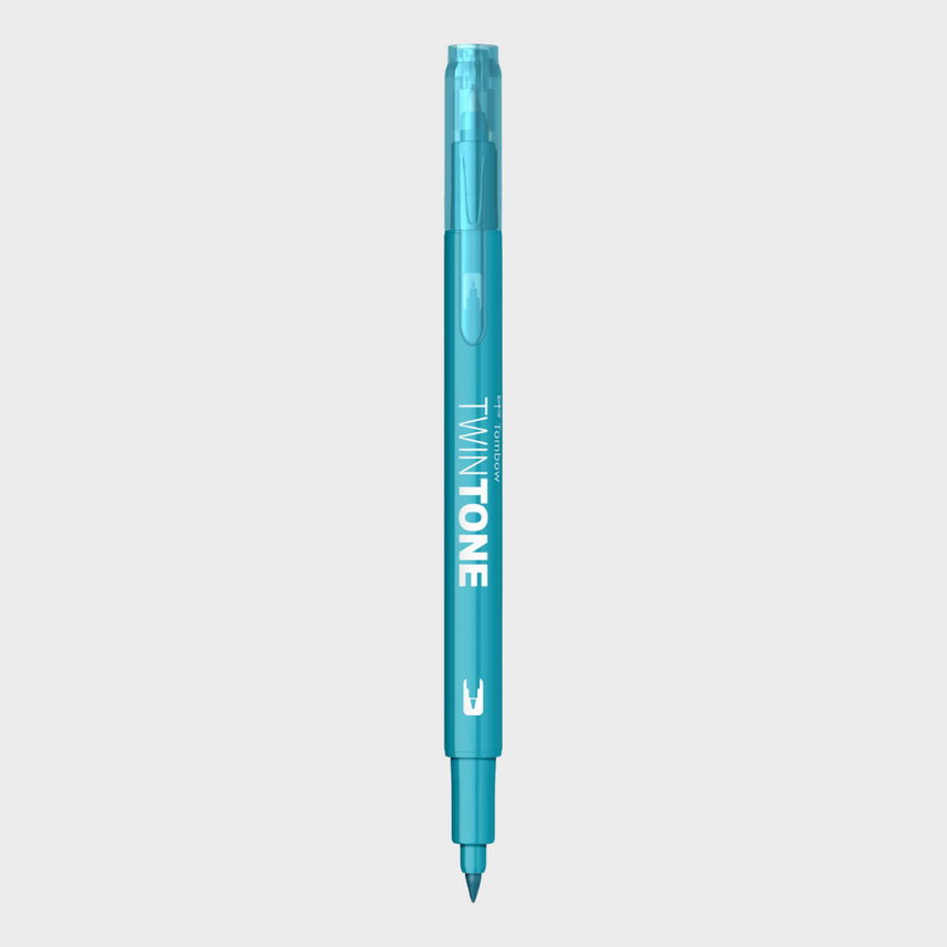 Tombow | Sign Pen with Marker | 0.3mm & 0.8mm | Play Color K | Water-based | Blue Series