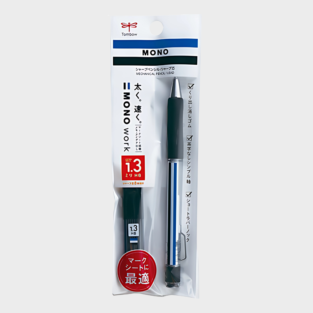 Tombow | Mechanical Pencil With Lead | 1.3mm + HB | Mono Work | Mono Colors | PCB251
