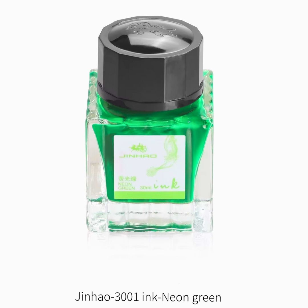 Jinhao 30ml Neon Green Ink Bottle for Fountain Pens (Model 3001)