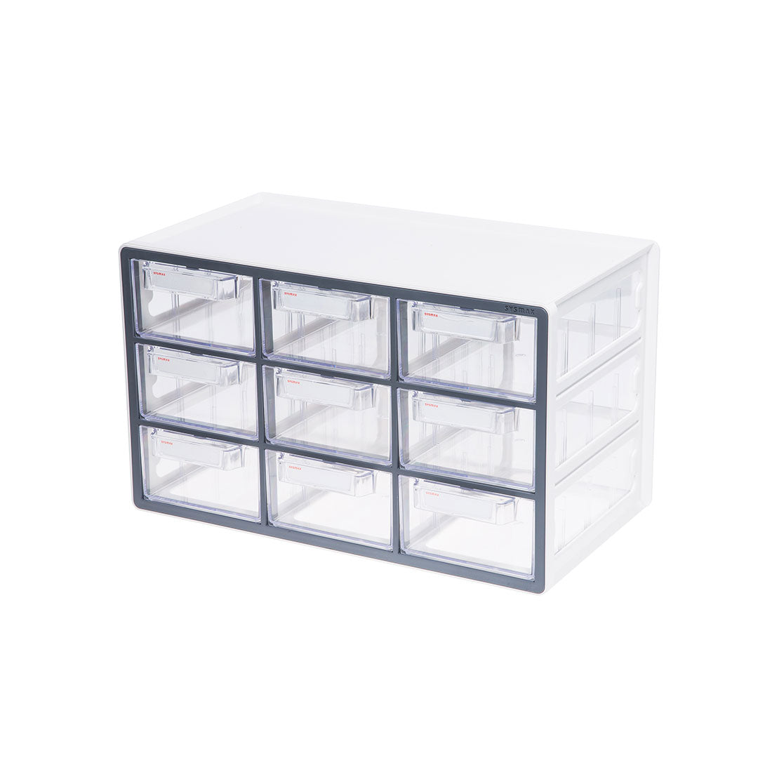 Sysmax Up System Multi Utility Storage Box 9 Drawers - Grey