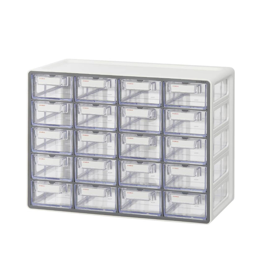 Sysmax | Multi Utility  Storage Box | 20 Drawers | Organizer | Grey | Up System | For Office & Home