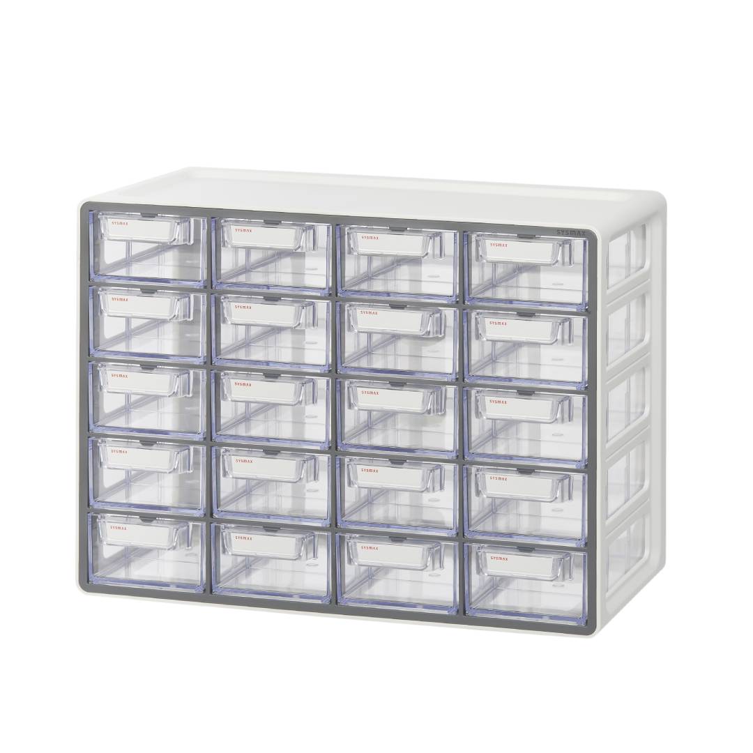 Sysmax Up System Multi Utility Storage Box 20 Drawers - Grey