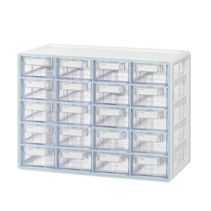 Sysmax | Multi Utility  Storage Box | 20 Drawers | Organizer | Mint | Up System | For Office & Home