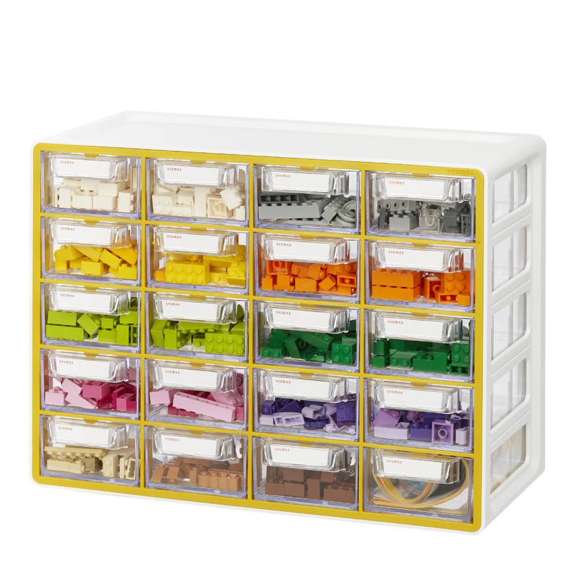 Sysmax Up System Multi Utility Storage Box 20 Drawers - Yellow