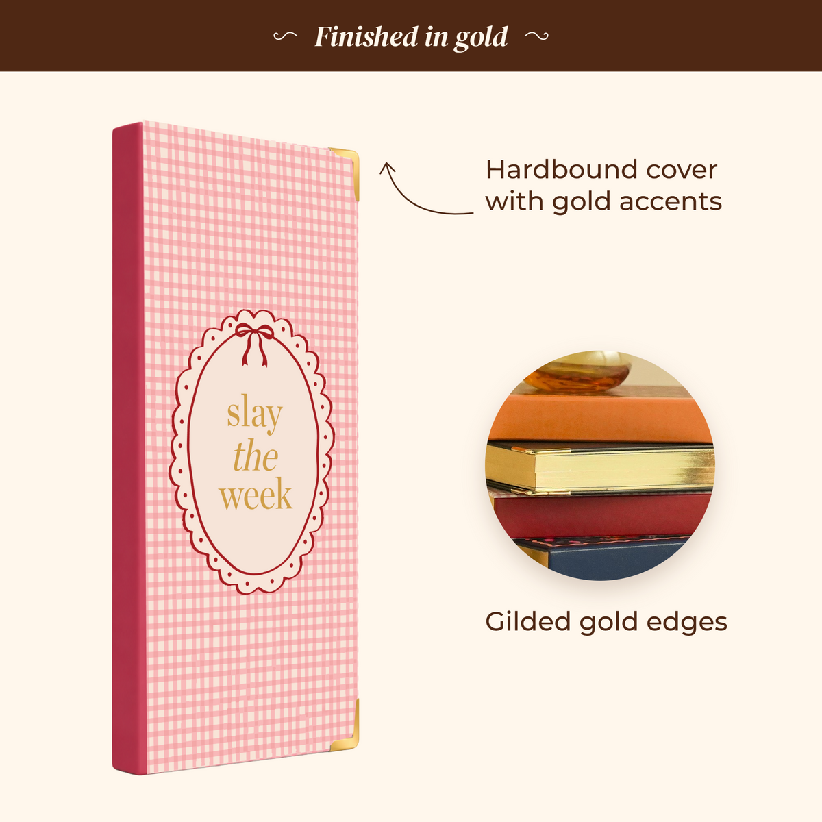 7mm Between The Lines Weekly Planner Pocket, Undated, 120 Pages- Sugar Rush