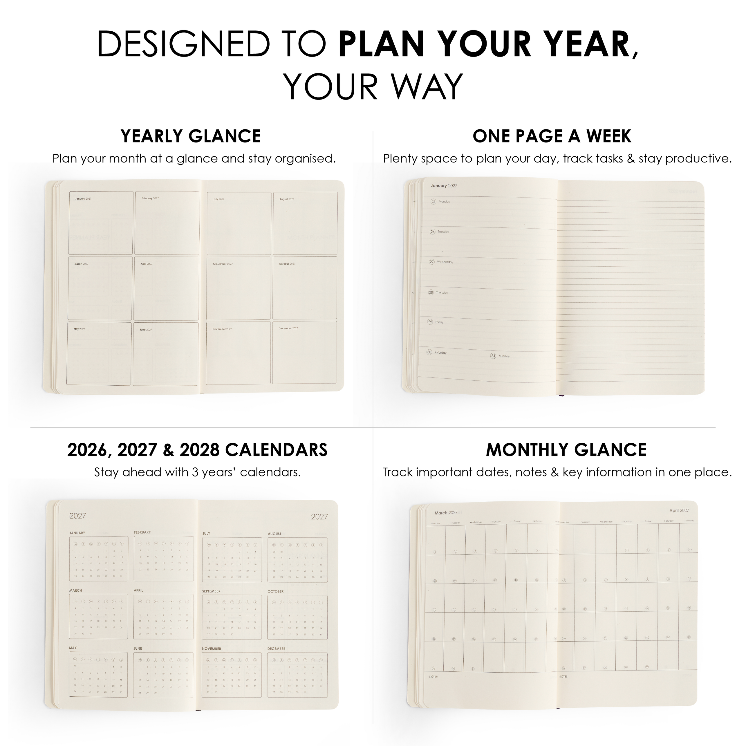  mypaperclip Weekly Planner 2027 