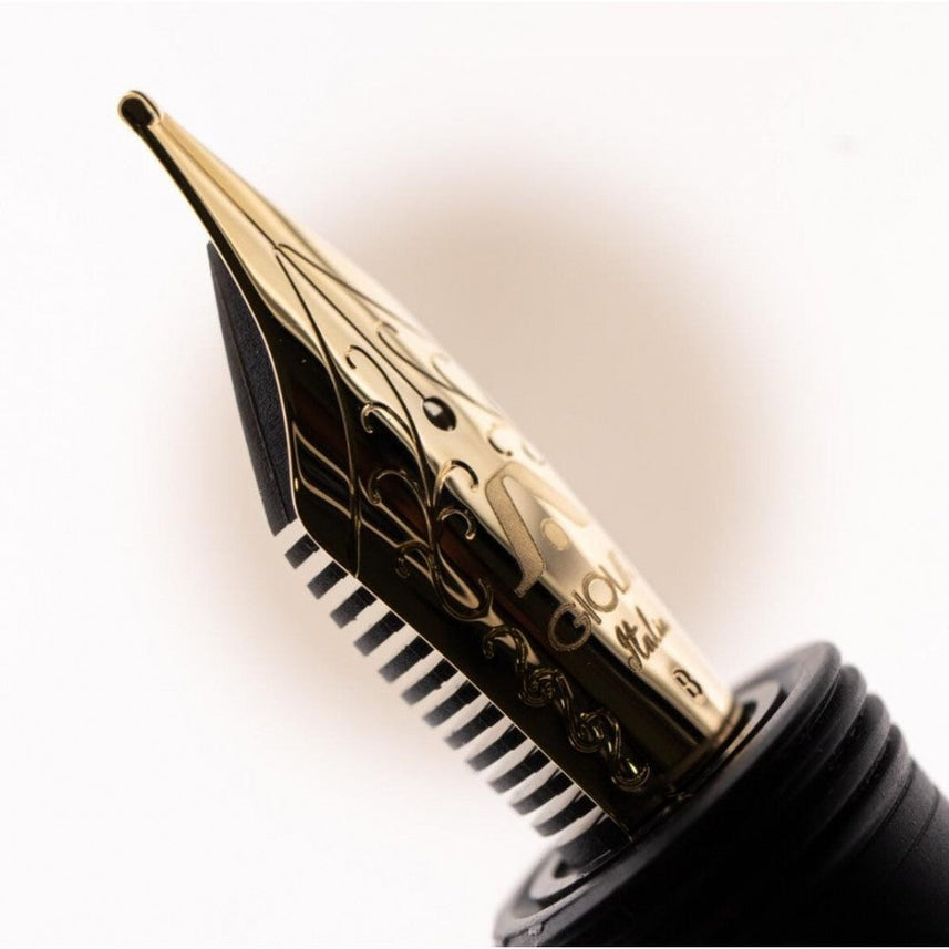 Gioia | Alleria | Fountain Pen | Crepuscola Blue-Brown | Gold Trims