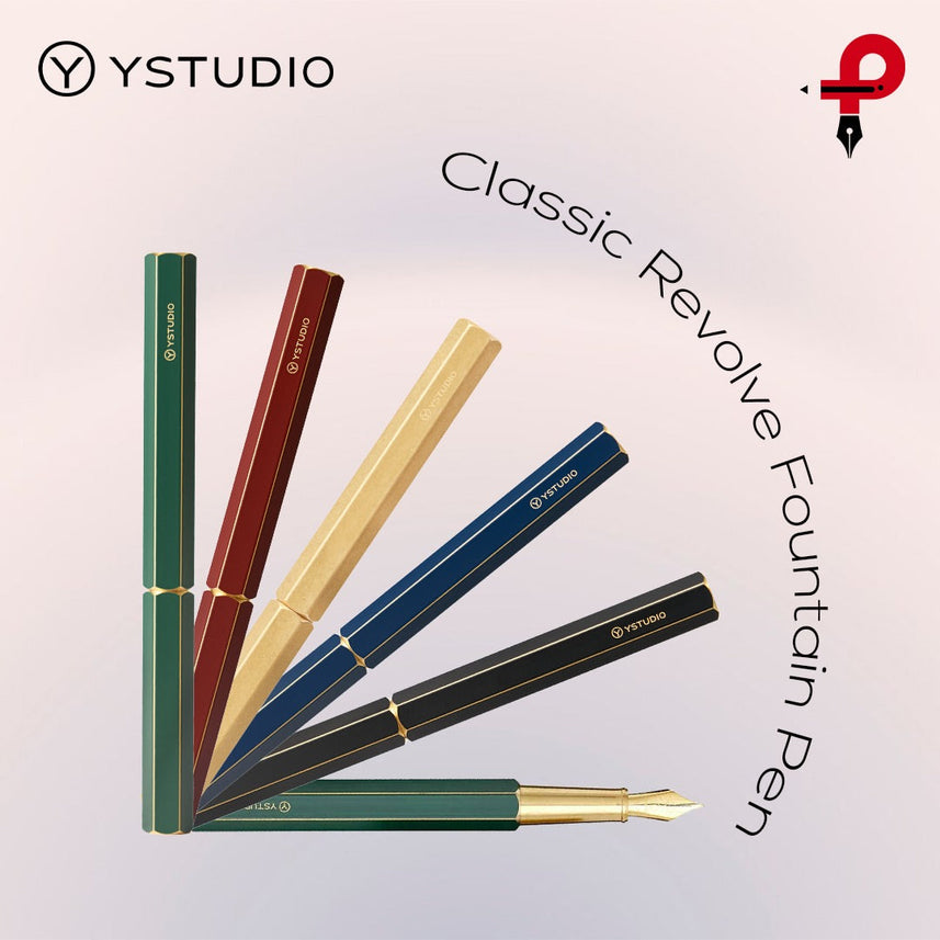 Ystudio | Fountain Pen | Classic Revolve | Brass.