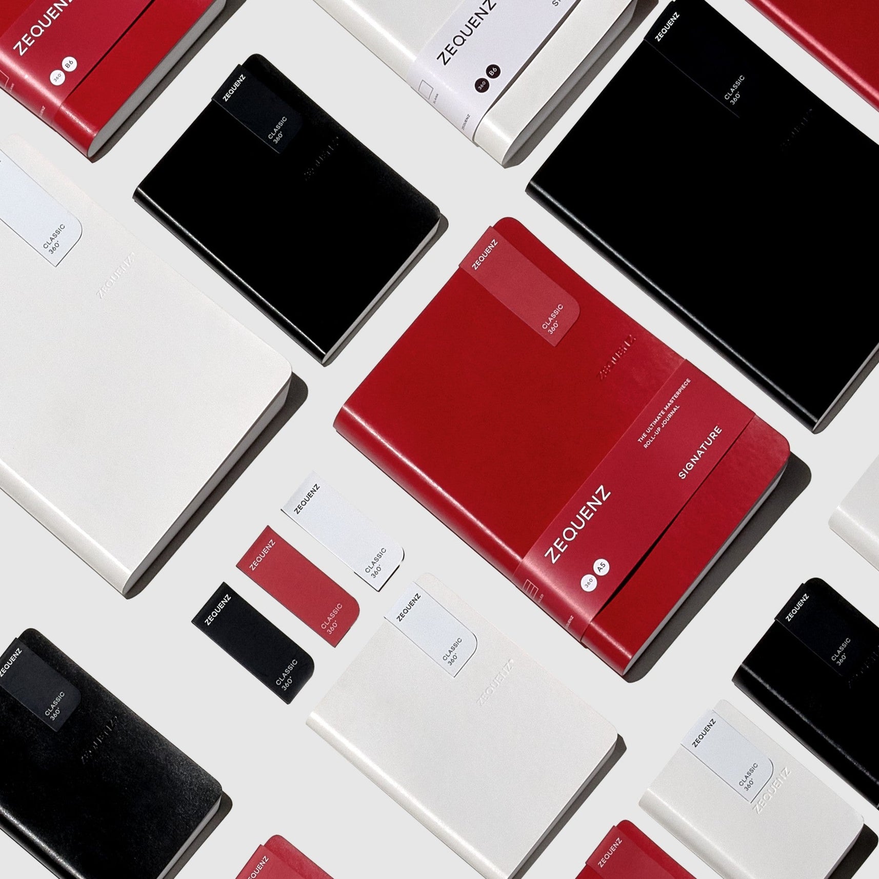 Zequenz Signature Classic A5 Ruled Notebook - Red