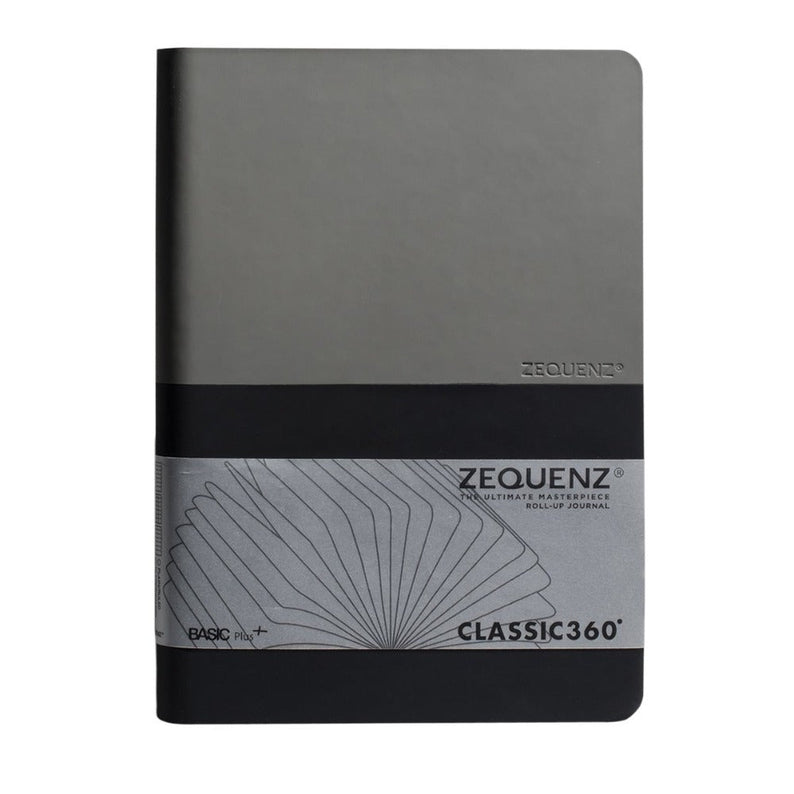 Zequenz | Basic Plus+ | A5 Grey - Black | Ruled - Blank - penpencilink