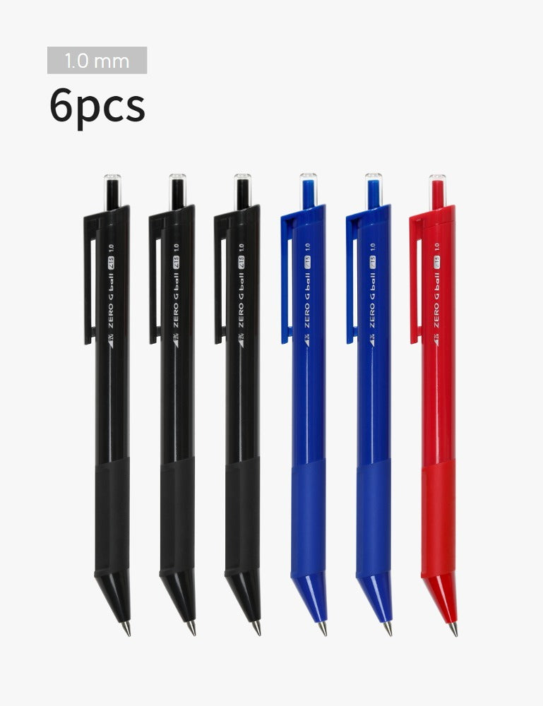 Zero G Tec | Ballpoint Pen | 15° | 1.0mm | Multi-Pack