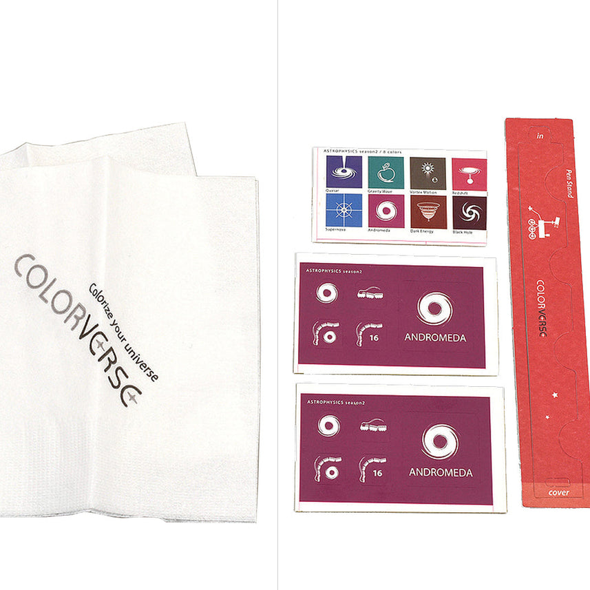 Colorverse | Astrophysics Series | Season 2 | Fountain Pen Ink | Andromeda | Purple | 65ml and 15ml | 2 Bottle Set