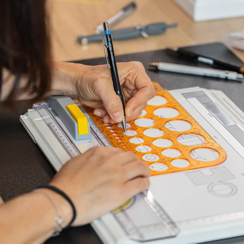 Aristo | Circle Round Shapes | Drawing Drafting Template Stencil | Ø from 1 to 36 mm | 45 Circles
