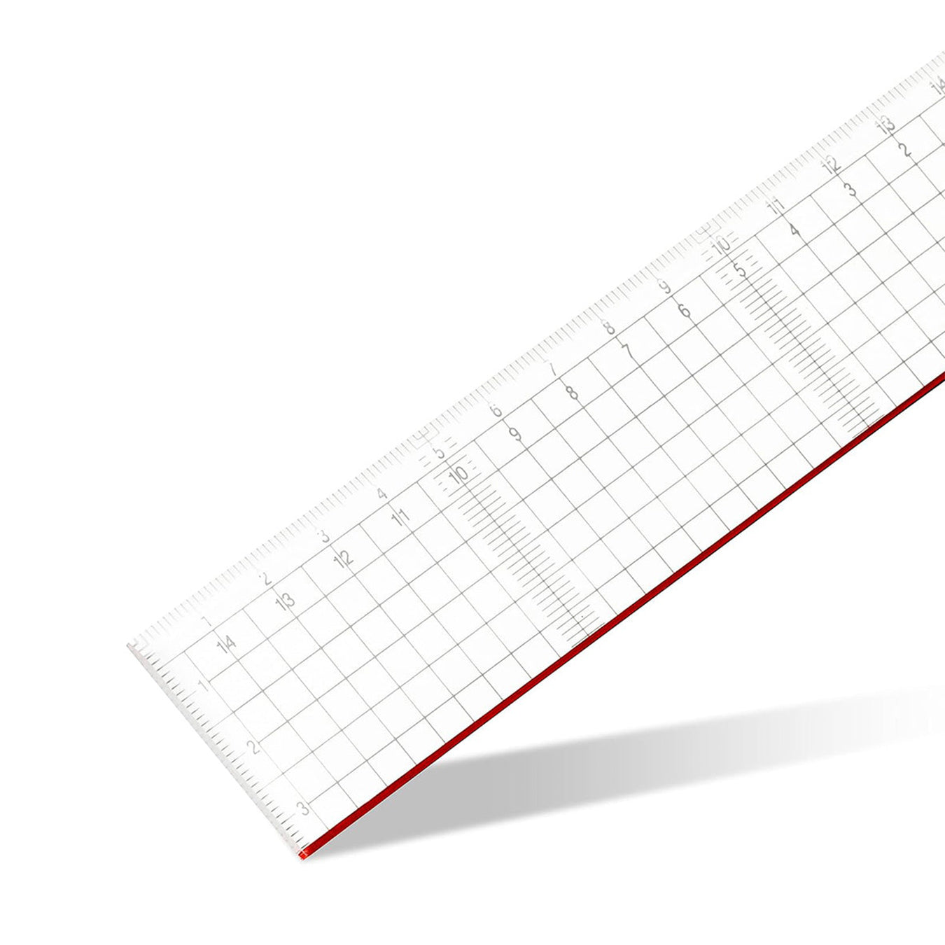 Aristo | Cutting Ruler Pexiglass | Red Cutting Edge | 30cm | Transparent