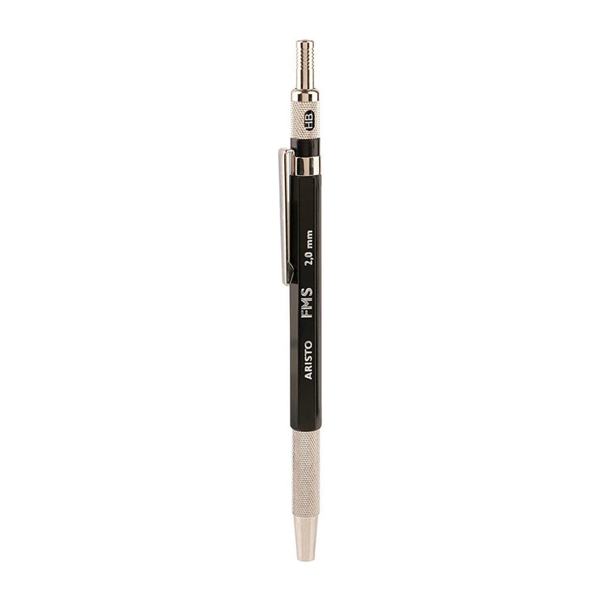 Aristo | 2.0mm Mechanical Pencil | Black | 6 HB Spare Leads