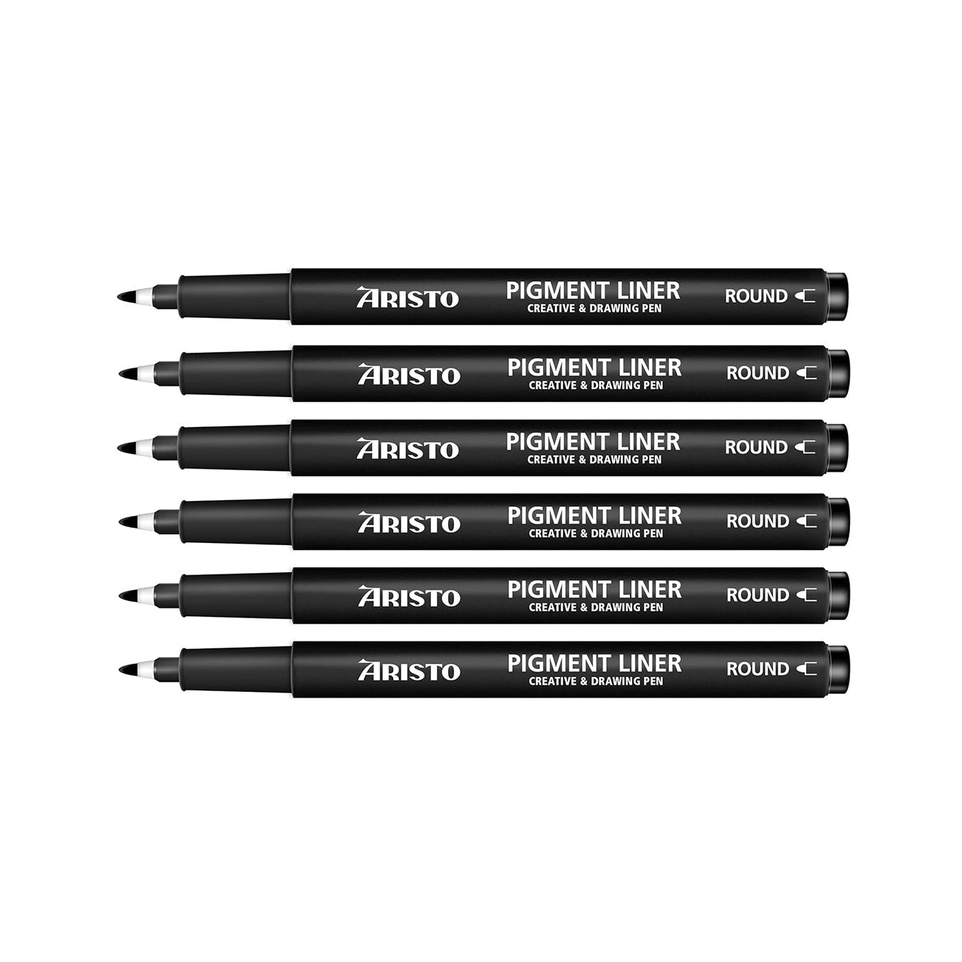 Aristo | Pigment Liner | Round Tip | Set of 6 Pens