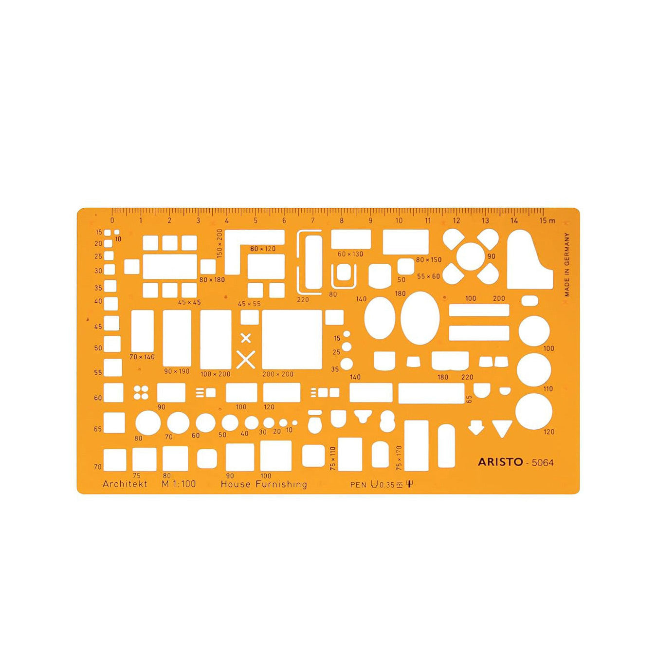 Aristo | Professional Engineer Architecture Furniture | Template Stencil Tool Scale 1 100