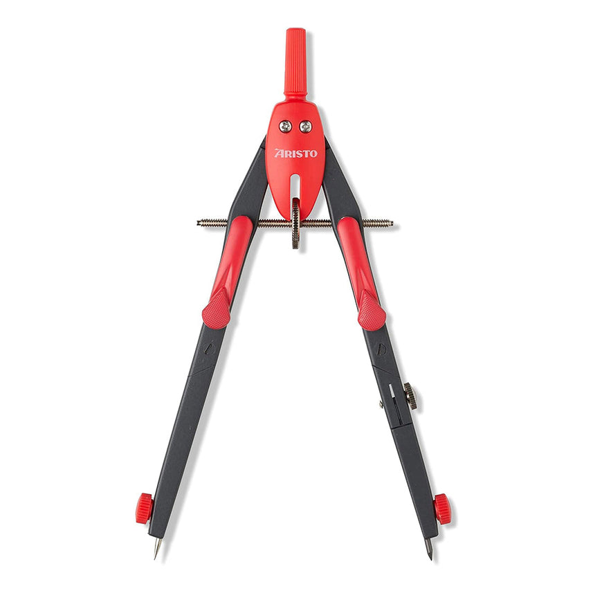 Aristo | Rapid Adjustment Compass | College BTS | Neon Red Colour