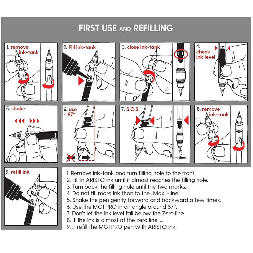 Aristo | Technical Drawing Pen | Point 1.2mm Nib