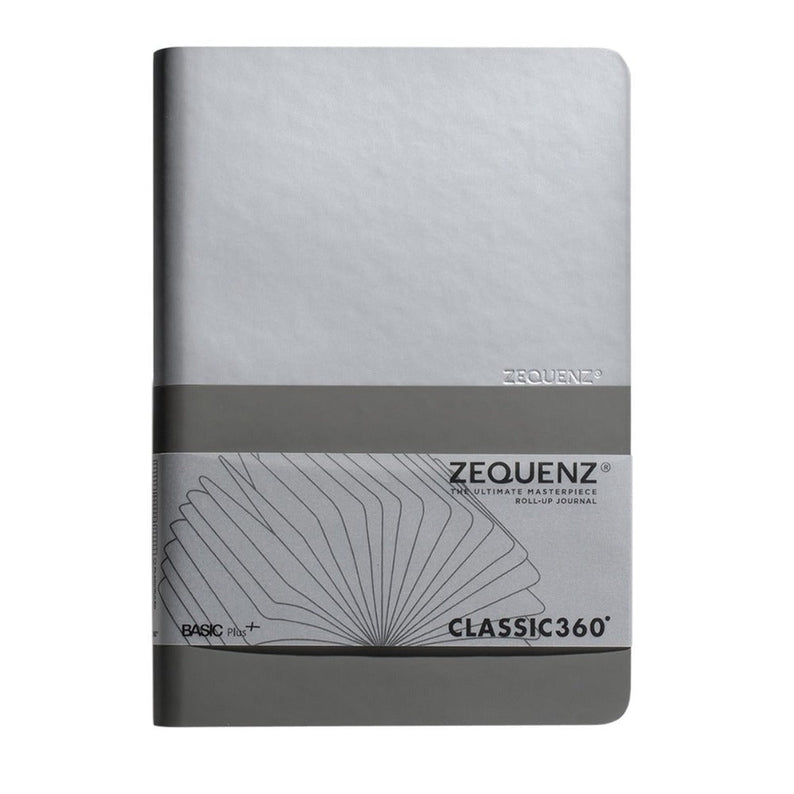 Zequenz | Basic Plus+ | A6 Silver Grey | Ruled - Blank - penpencilink