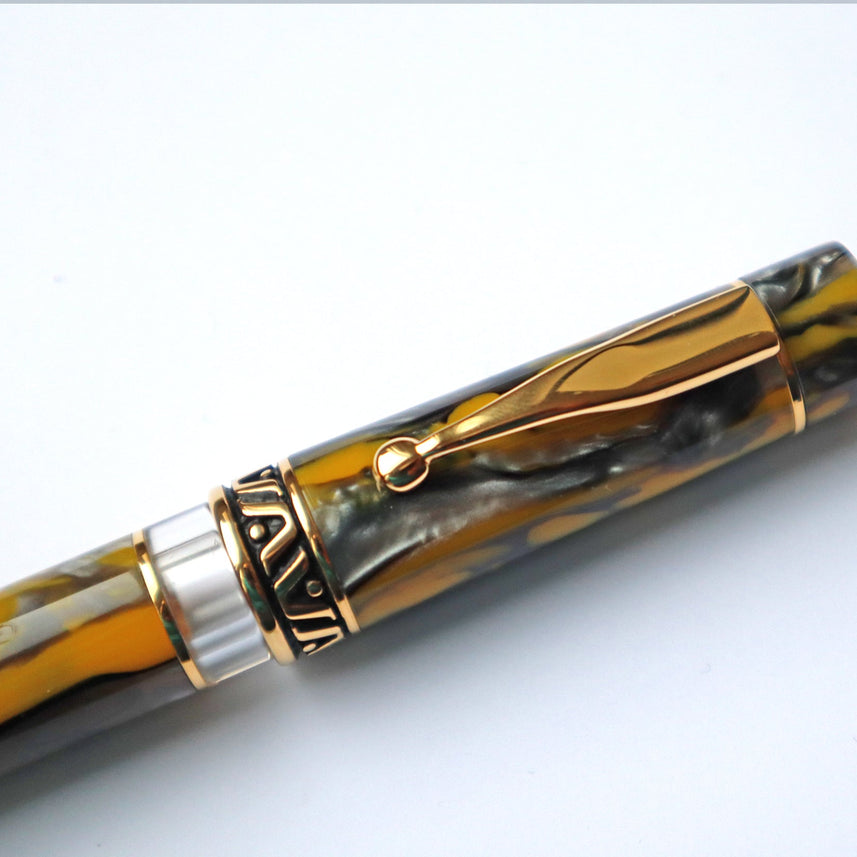 GIOIA Bellavista Pompei Fountain Pen – Gold Trim
