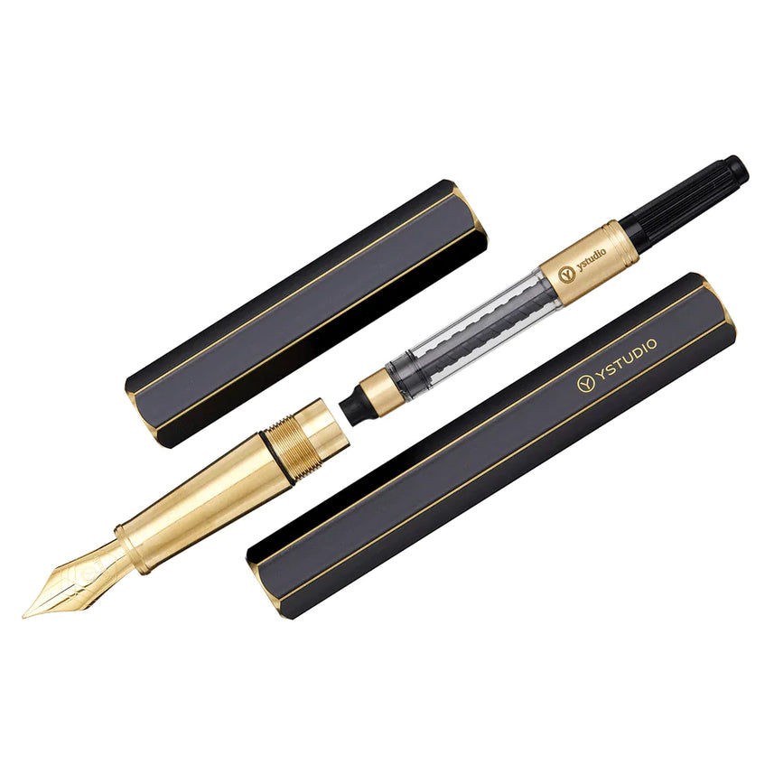 Ystudio | Fountain Pen | Classic Revolve | Black