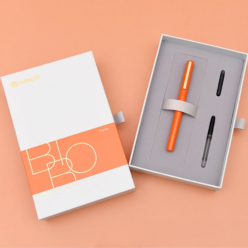 Brio Fountain Pen Set - INDOFUTURE - Kaco-Brio-Orange - Fountain Pen