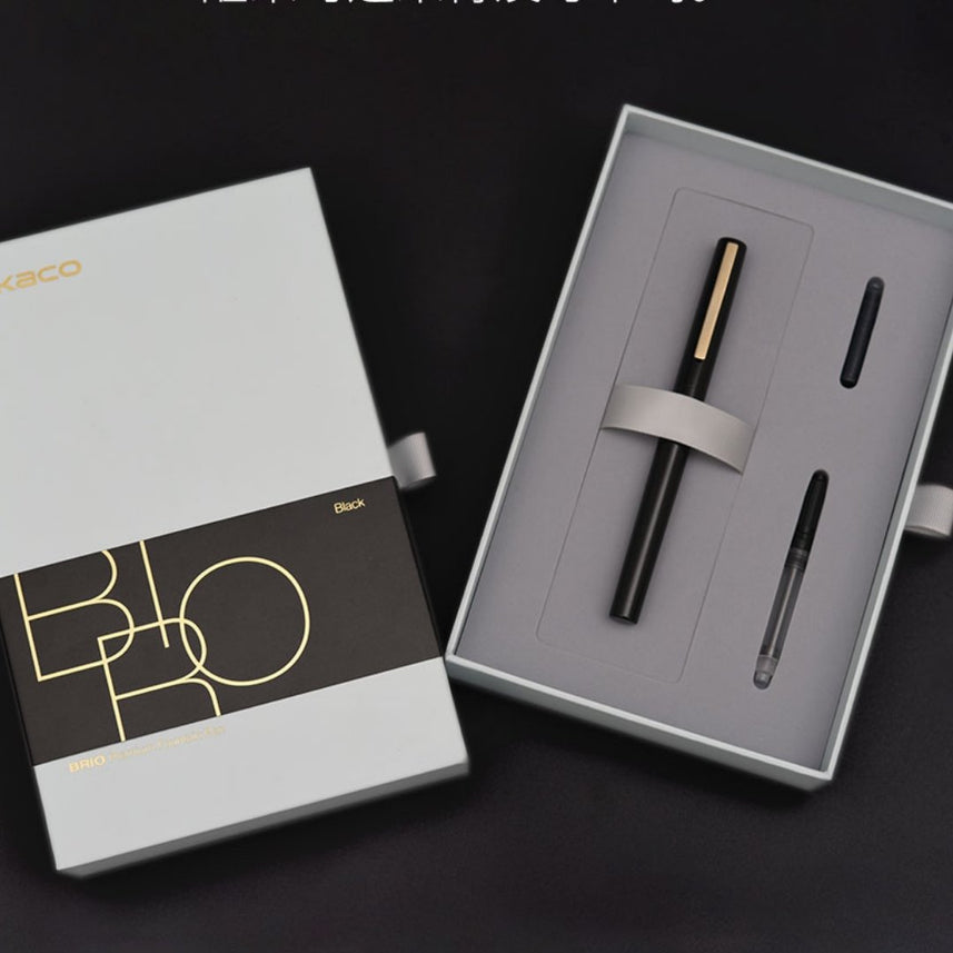 Brio Fountain Pen Set - INDOFUTURE - Kaco-Brio-Black - Fountain Pen