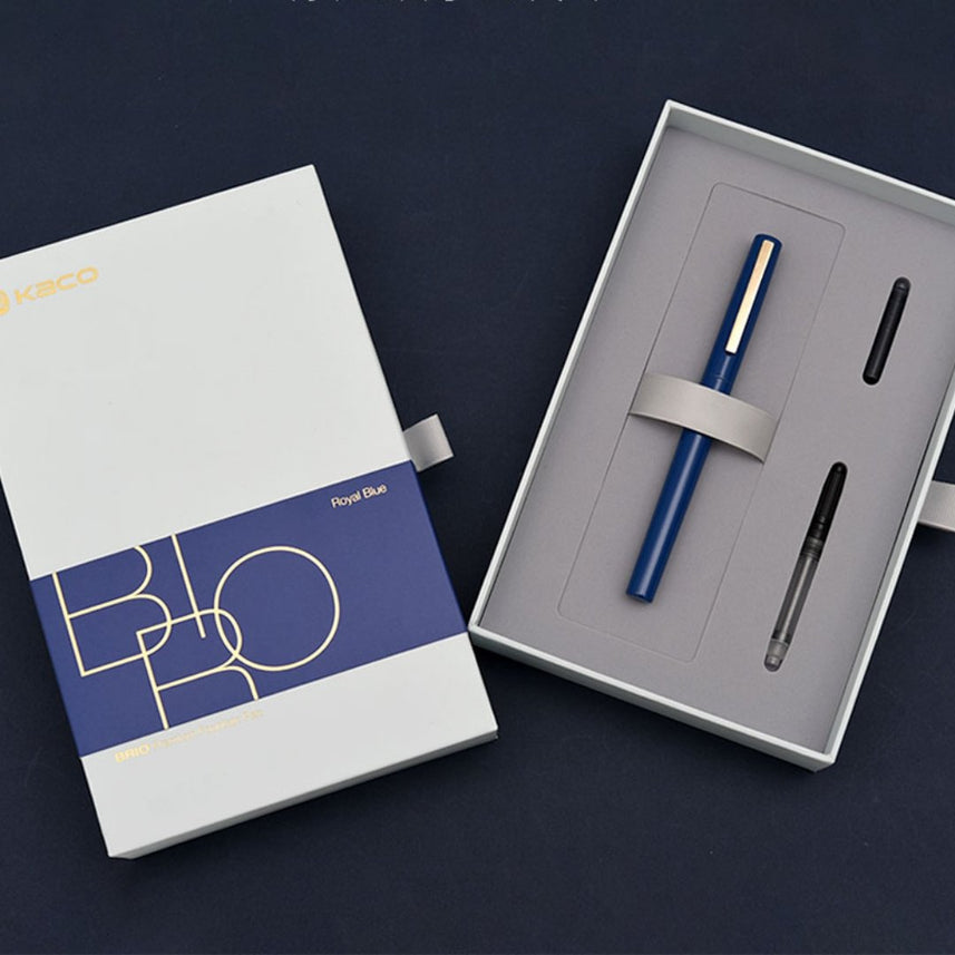 Brio Fountain Pen Set - INDOFUTURE - Kaco-Brio-Blue - Fountain Pen