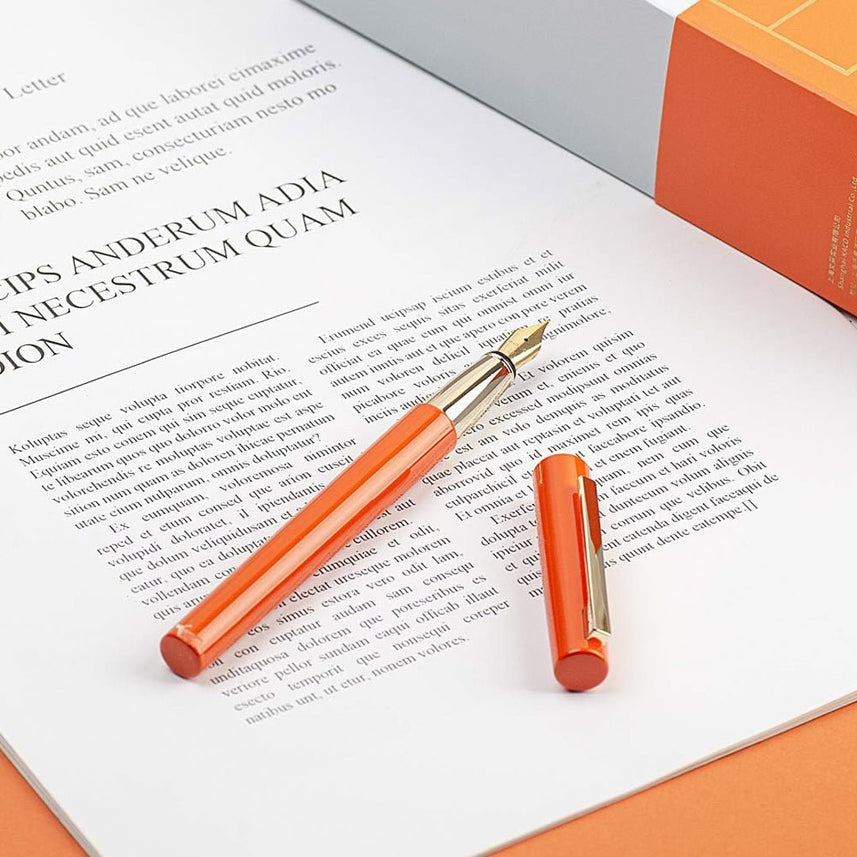 Brio Fountain Pen Set - INDOFUTURE - BU00030013 Orange - Fountain Pen