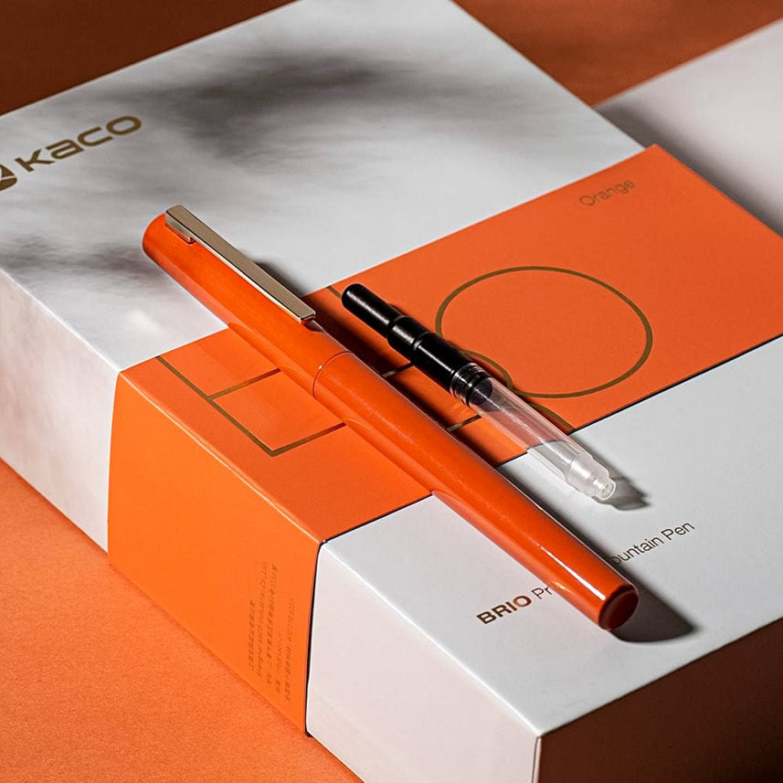 Brio Fountain Pen Set - INDOFUTURE - BU00030013 Orange - Fountain Pen