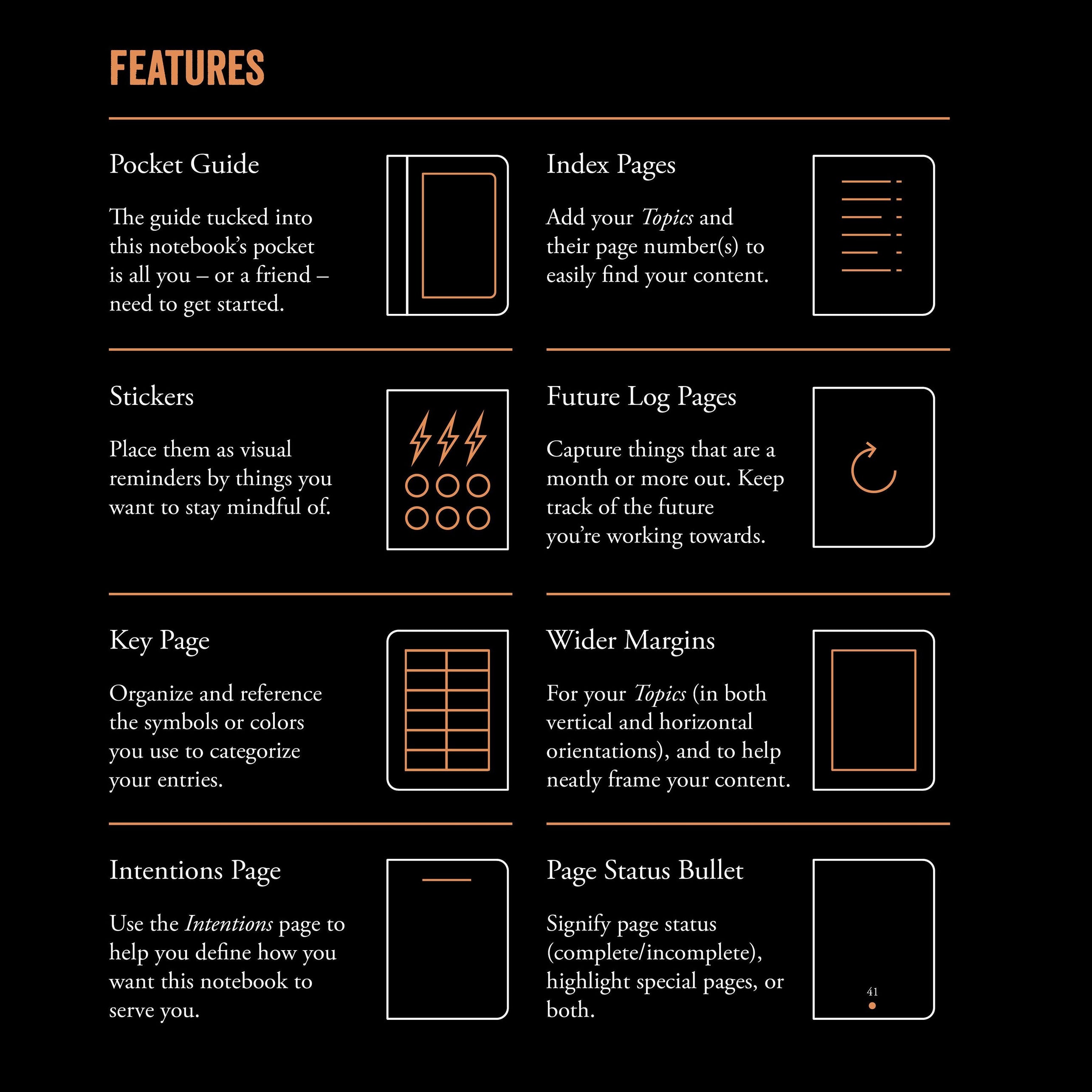 LEUCHTTURM1917 Bullet Journal Edition 2 Hardcover Notebook Medium (A5), Dotted, 206 Pages - Black